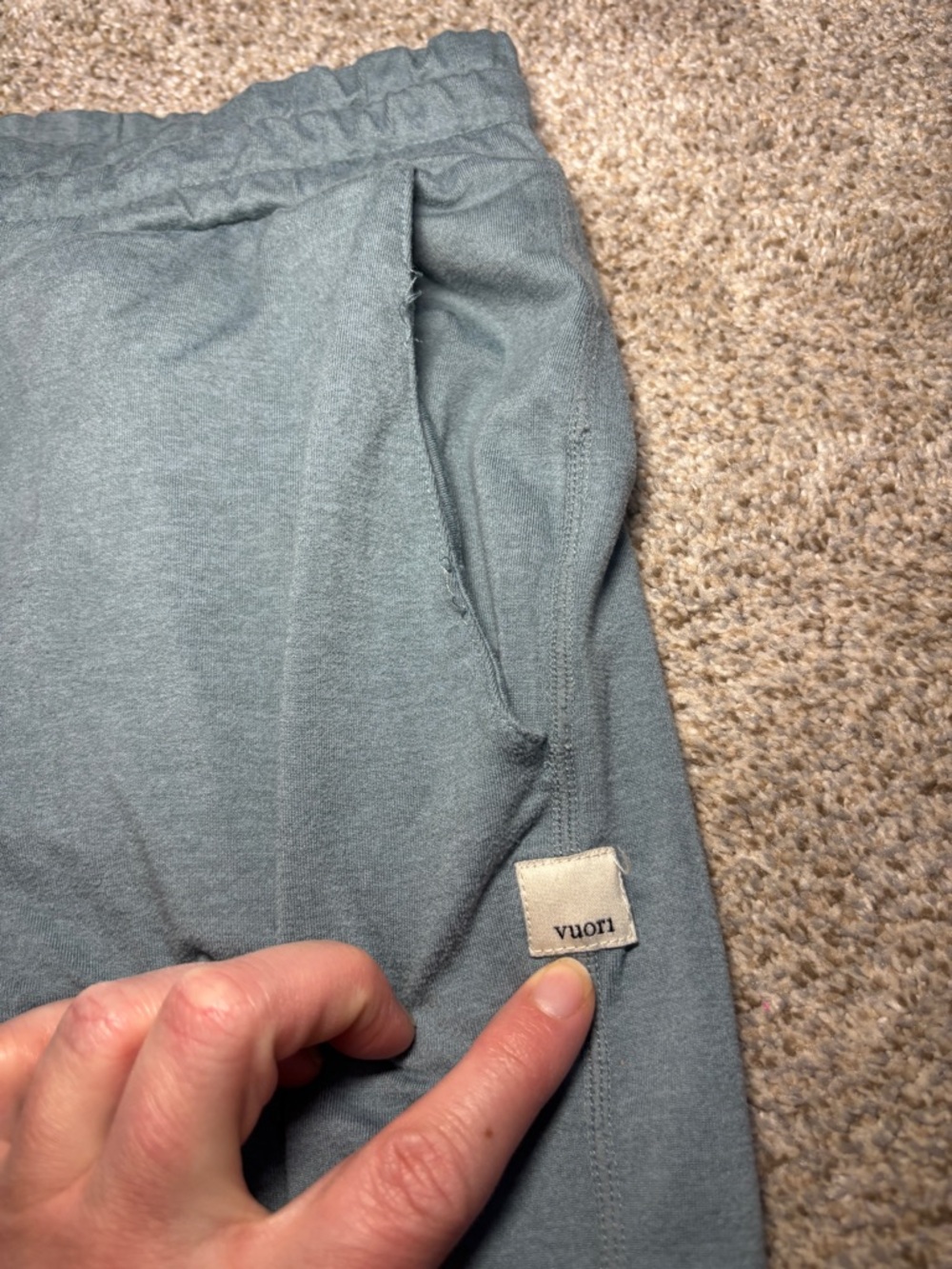 Vuori Performance Jogger Women Dreamknit Sweatpants Lake Color M/L - Picture 6 of 15